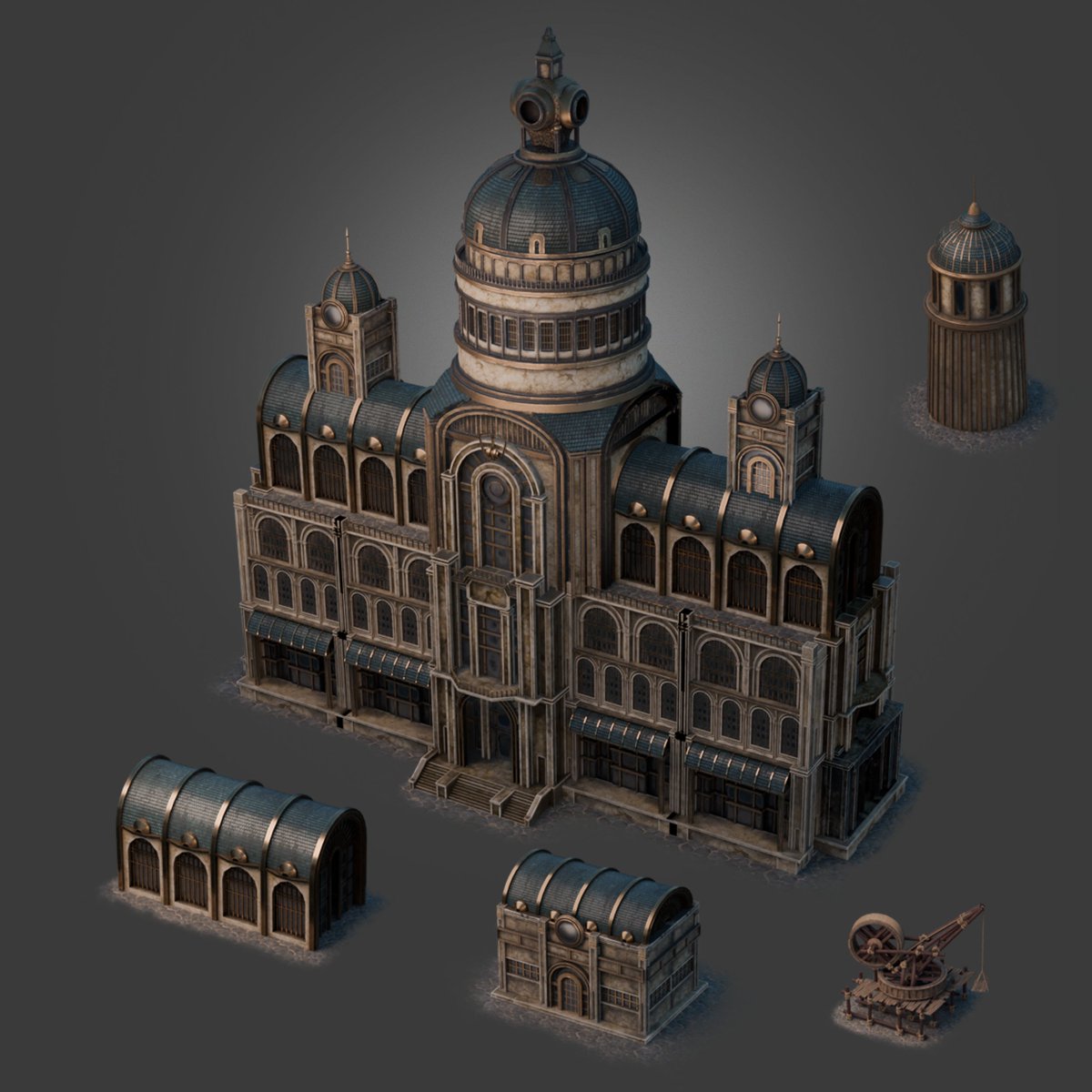 mark_melnikovUK's tweet photo. Some assets I made for League of Steam, a new steampunk game by Traxx https://t.co/CybvyaRRBU