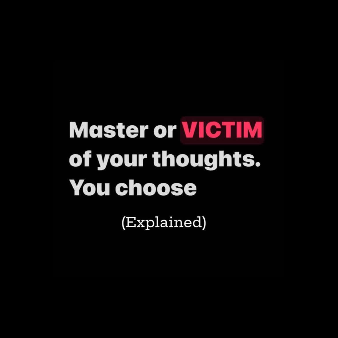 Thoughts produce feelings. Feeling produce actions, actions produce results. Good feelings produce good results, bad feelings produce bad results.

The book Thoughts Create YOUR Reality explains how to stop being victimized by your thoughts and become the master of them. This