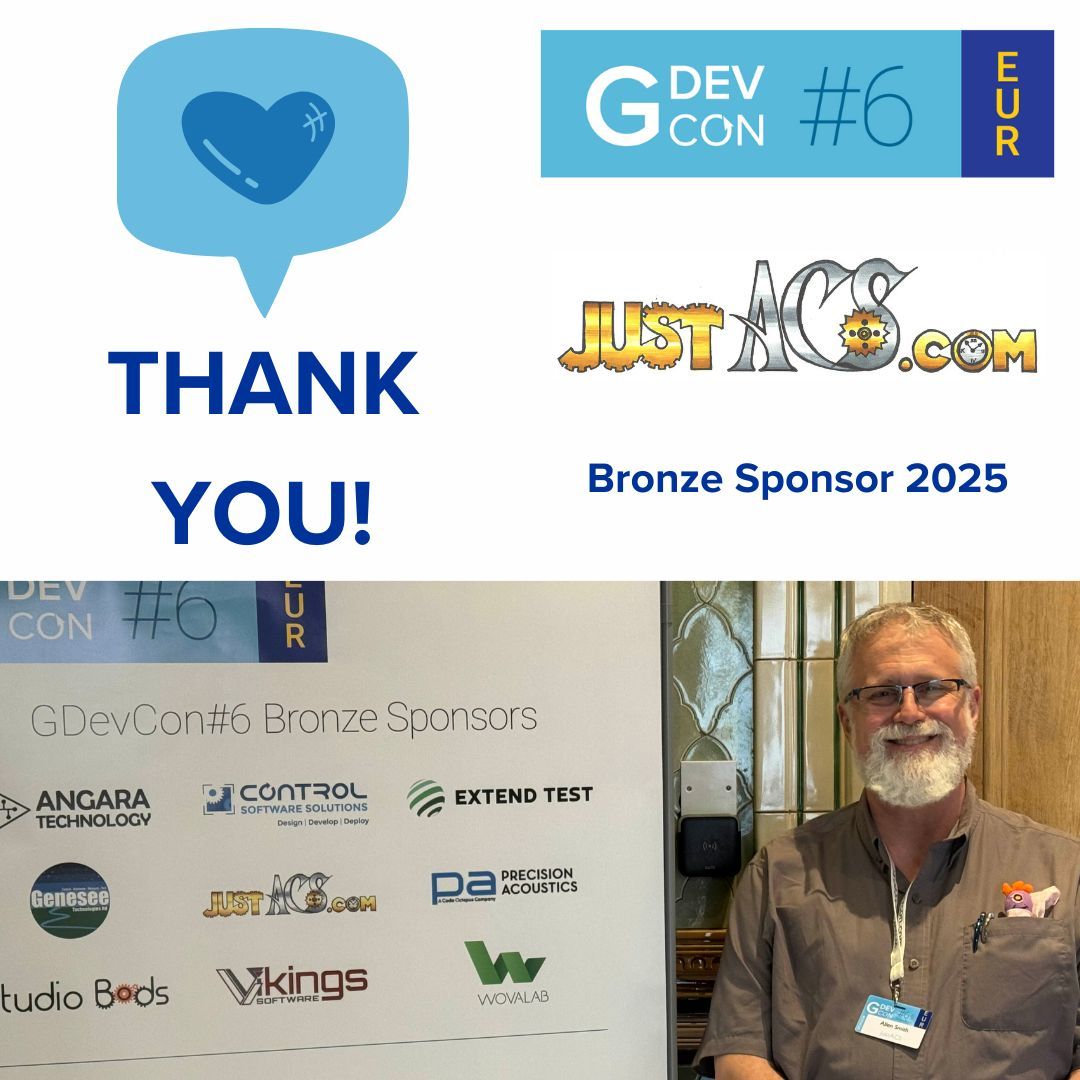 GDevConference's tweet image. Big thanks to Allen C Smith (JustACS) for being a Bronze Sponsor at GDevCon#6 in Brighton this Sept! 👏 Allen brings deep #LabVIEW &amp;amp; test/measurement expertise to the community. 
Learn more: allencsmith149.workfolio.com