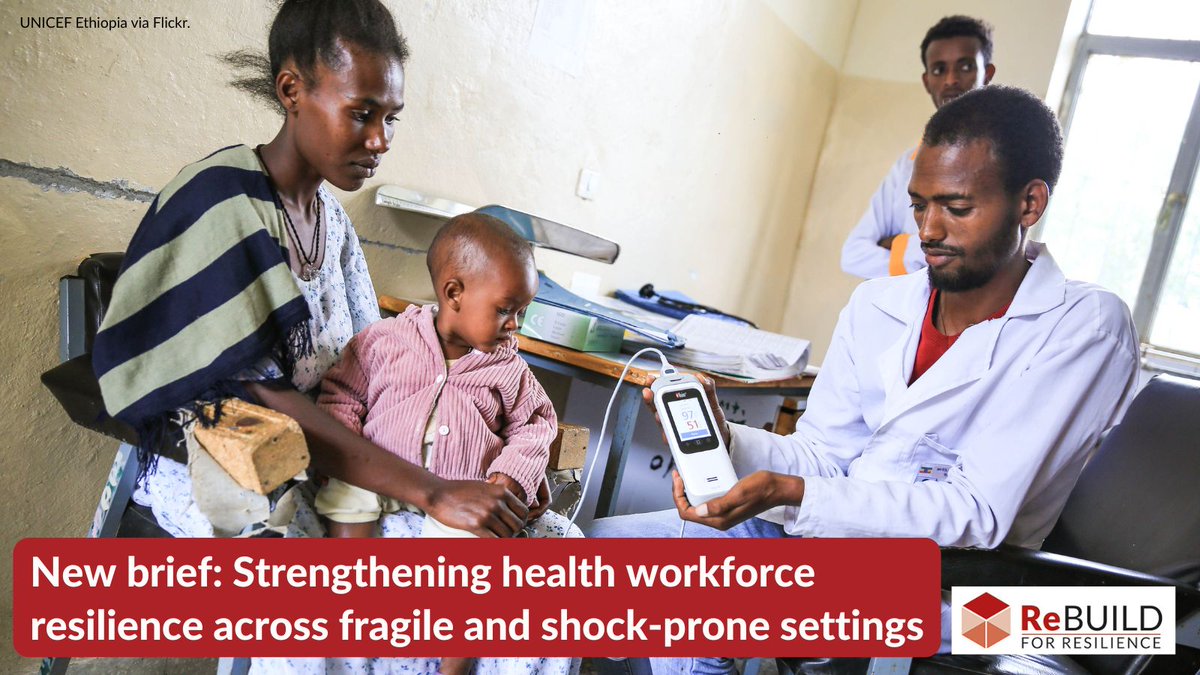 ReBUILDRPC's tweet image. NEW BRIEF - Strengthening health workforce resilience across fragile &amp;amp; shock-prone settings

Sets out context-specific actions for policy &amp;amp; practice on managing &amp;amp; supporting the health workforce, especially during emergencies preparing for future shocks

buff.ly/NPq1owj…