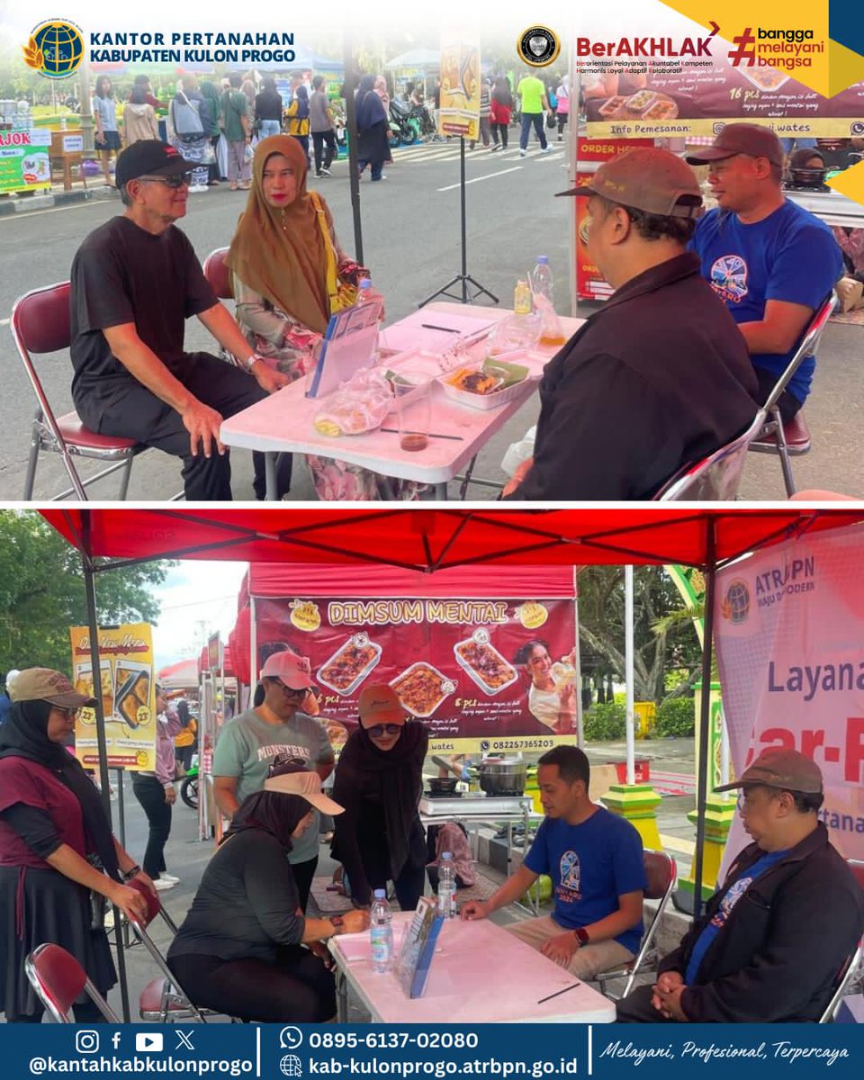 atr_bpnkprogo's tweet image. Hai #SobATRBPNKulonProgo

Terima kasih untuk Sobat yang sudah datang di stand Car Free Day (CFD) Kantor Pertanahan Kabupaten Kulon Progo. Kedatangan Sobat memberi semangat bagi kami untuk terus meningkatkan pelayanan pada masyarakat.

#CFD2025
#CarFreeDay
#CarFreeDayKantahKP