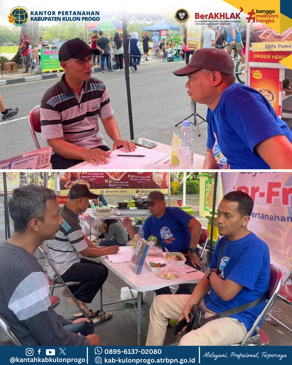atr_bpnkprogo's tweet image. Hai #SobATRBPNKulonProgo

Terima kasih untuk Sobat yang sudah datang di stand Car Free Day (CFD) Kantor Pertanahan Kabupaten Kulon Progo. Kedatangan Sobat memberi semangat bagi kami untuk terus meningkatkan pelayanan pada masyarakat.

#CFD2025
#CarFreeDay
#CarFreeDayKantahKP