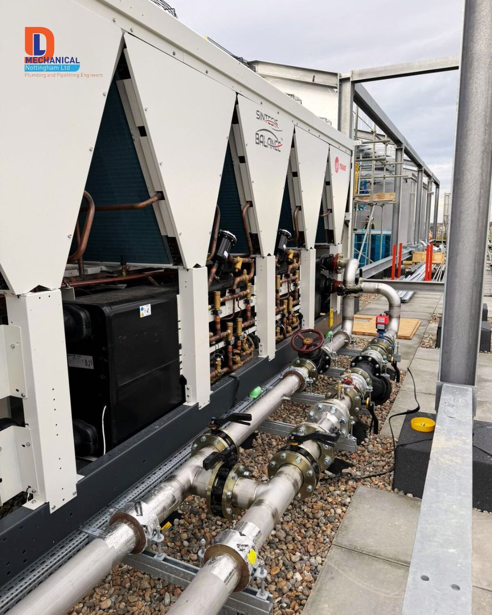 DLMechancial's tweet photo. Back at Merlin Place to review L/L pipework connections as this phase connects. Precision in measuring, aligning, and patience ensures everything fits perfectly. It's satisfying when details align. 👌

#plumbing #prefabrication #manufacturing #steel #pipework #pipes https://t.co/6K9DZls6nJ