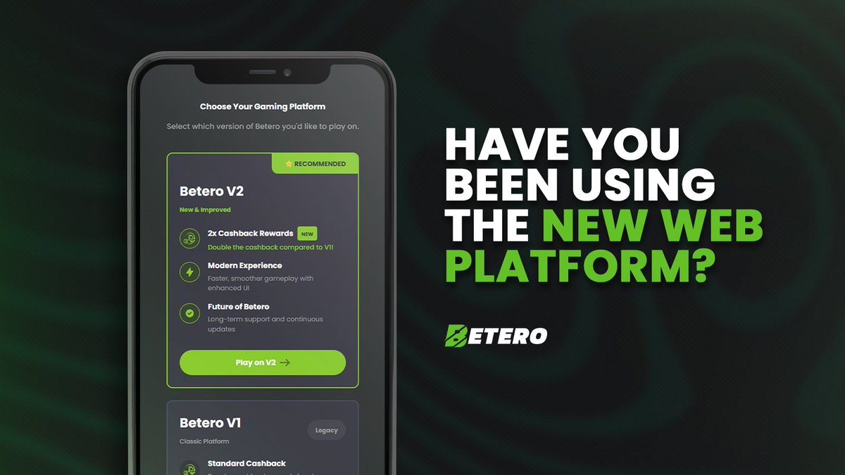 Beterocoin's tweet image. 🚀 Have you tried our new beta platform yet?

We’re building Betero to be smoother, smarter, and more exciting — and you can be part of it.
🤝 Join us as we shape the future of betting.

🎯 Try it now: betero.app