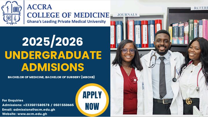 Congratulations to our WASSCE graduates. To all who desire to pursue Medicine and looking for the best private Medical school in Ghana? Visit acm.edu.gh to register and have access to the form or use the link to access the portal directly accra.mycamu.com/onlineapplicat…