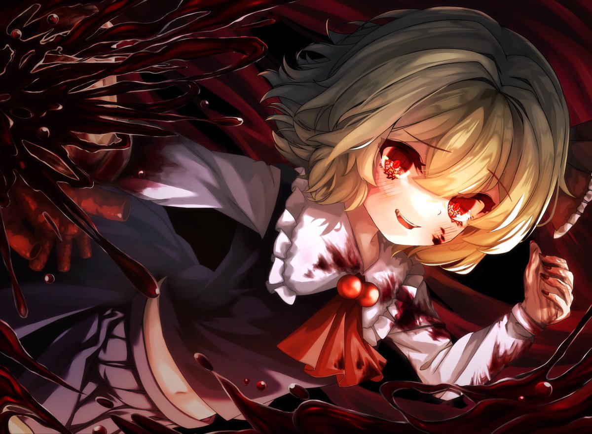 sousaku16451645's tweet image. 過去絵ですが加筆修正したので再掲します〜
🩸🩸🩸
#東方projectイラスト