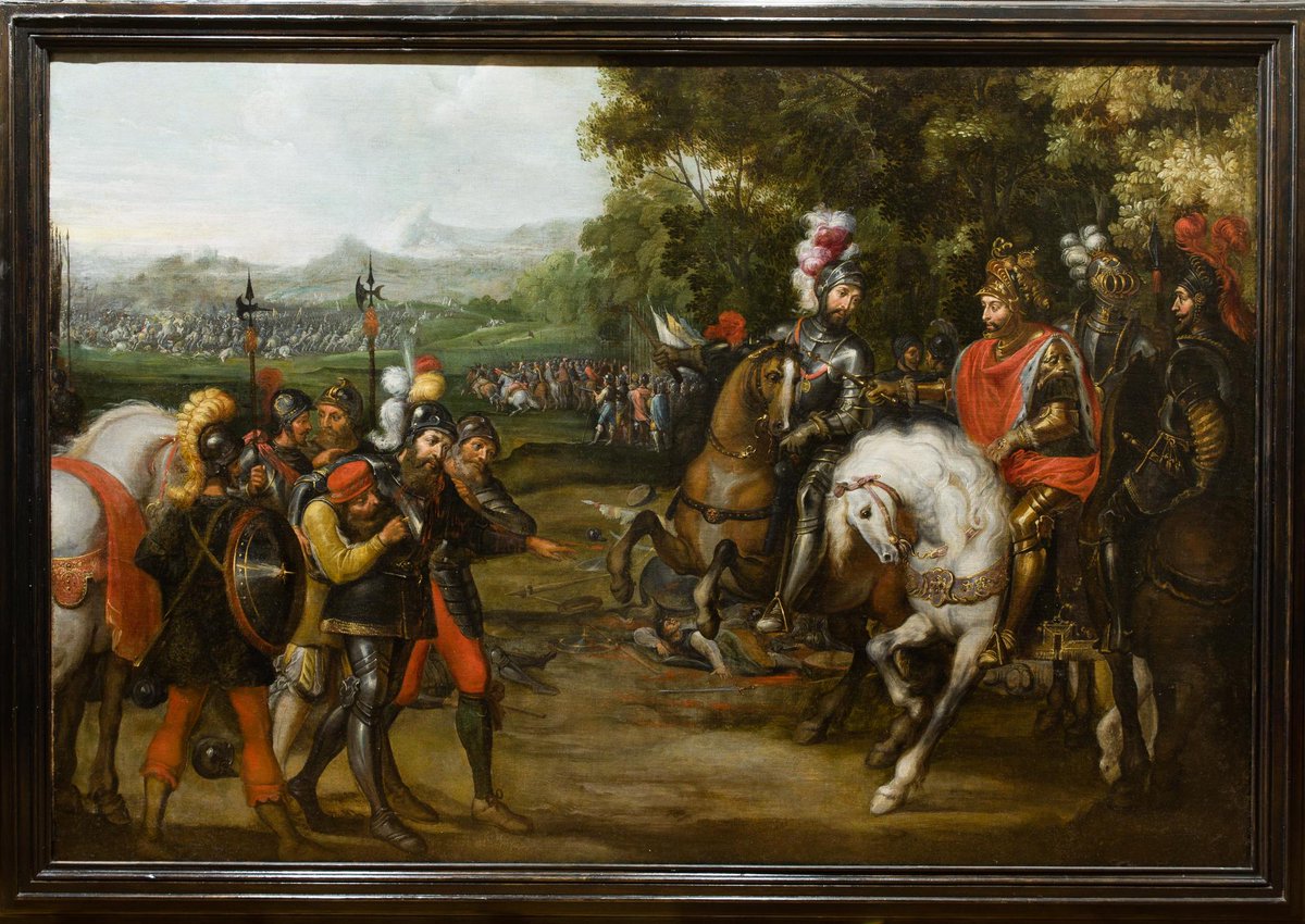 Excepcional Pintura Antigua en la próxima subasta. 
Juan de la Corte ( 1585 - 1662 ) 
"Batalla de Mülhberg"
tinyurl.com/594a5yb9
Subasta : 10, 11 ,  12  y 13 de diciembre.
Podrás seguir la subasta en directo y pujar desde nuestra web.
#SubastasAnsorena