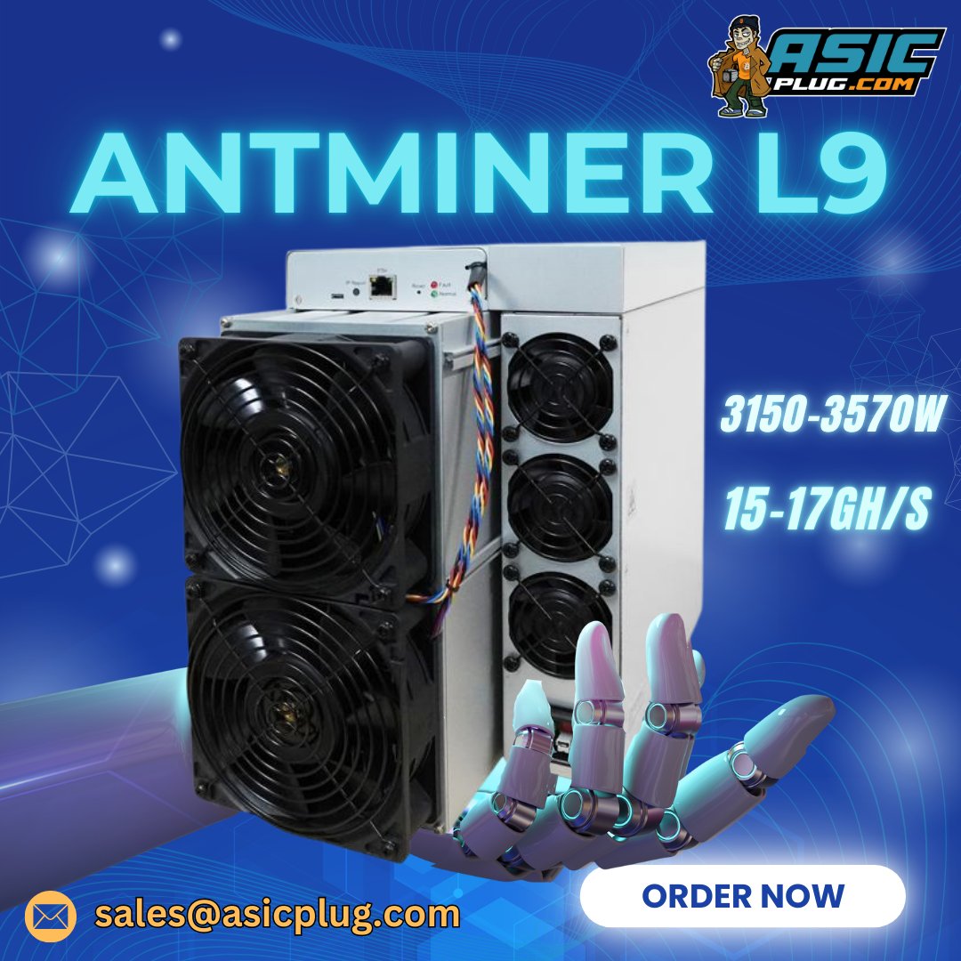 asicplug_'s tweet photo. Looking for reliable Scrypt mining power? The Antminer L9 delivers 15–17 GH/s while supporting Litecoin, Dogecoin and more.

Check it out now: https://t.co/363LMoCODm

#ASICPlug #CryptoMining #MiningHardware #Dogecoin #Litecoin https://t.co/IvJdcWMrN4