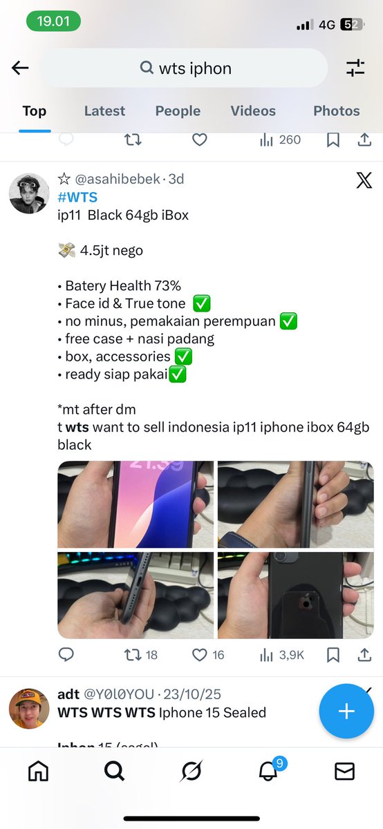 rubykayllee's tweet image. #WTS want to sell

Iphone 12/64GB inter (tosca)

4,5jt, bisa nego

+ Face id &amp;amp; true tone (aman)
+ Free Case

Minus
Bh service (71%), lecet sedikit di samping kamera tapi ga ngaruh ke kameranya

Aku di daerah Jakarta Timur, yaa