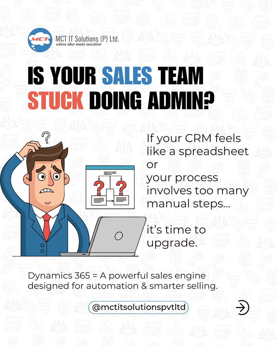 mctitsolutions's tweet image. Transform the way you sell with smart automation in Dynamics 365. Reduce manual tasks, prioritize leads intelligently, and close deals faster with a streamlined, modern sales process.
Read more: linkedin.com/feed/update/ur…

#Dynamics365 #SalesAutomation #CRMStrategy #MCTofIndia