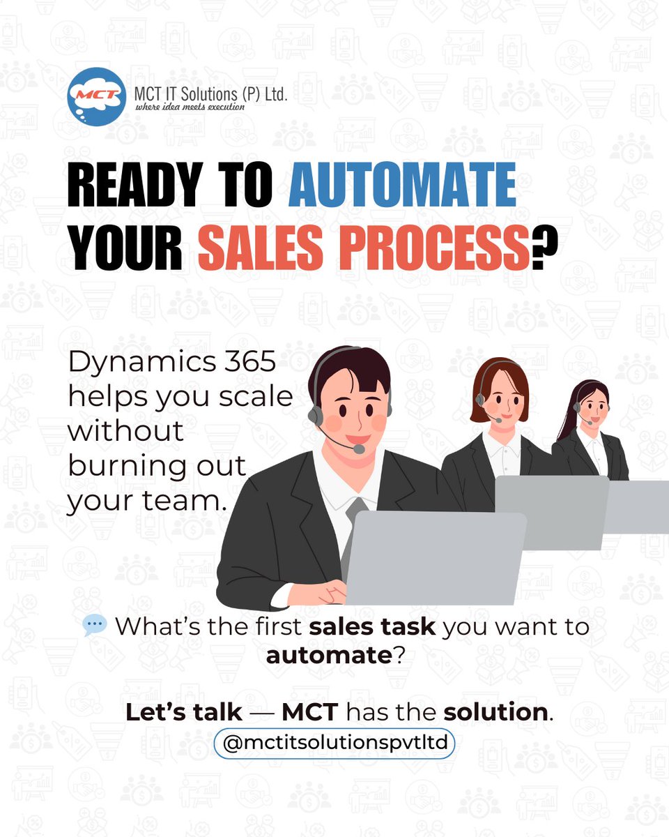 mctitsolutions's tweet image. Transform the way you sell with smart automation in Dynamics 365. Reduce manual tasks, prioritize leads intelligently, and close deals faster with a streamlined, modern sales process.
Read more: linkedin.com/feed/update/ur…

#Dynamics365 #SalesAutomation #CRMStrategy #MCTofIndia