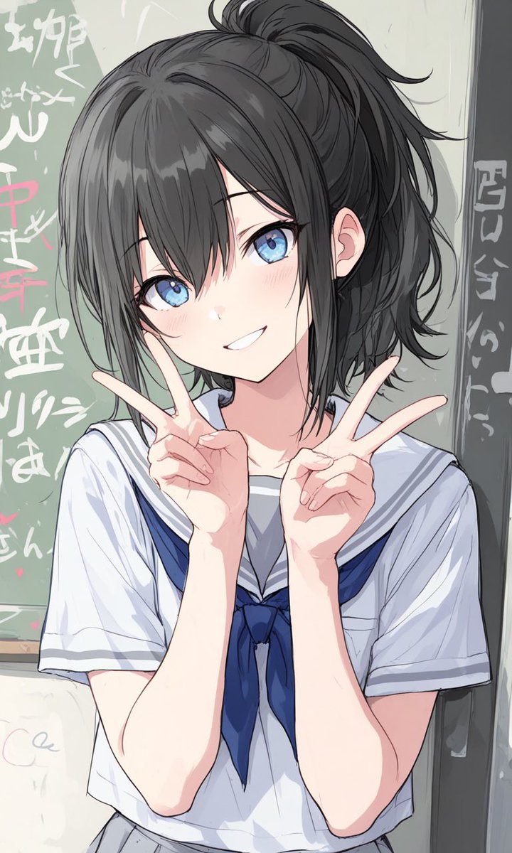 kawaiiaiflower's tweet image. くろかみぽにーてーるつめあわせぱっく