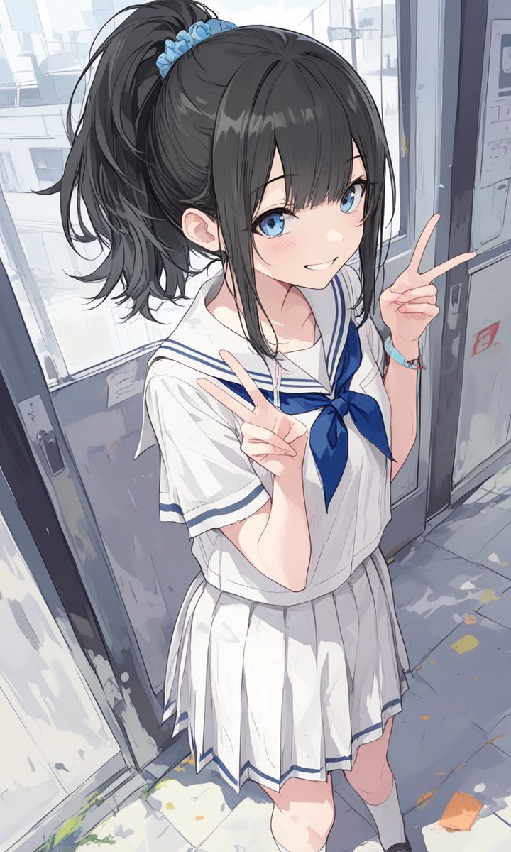 kawaiiaiflower's tweet image. くろかみぽにーてーるつめあわせぱっく