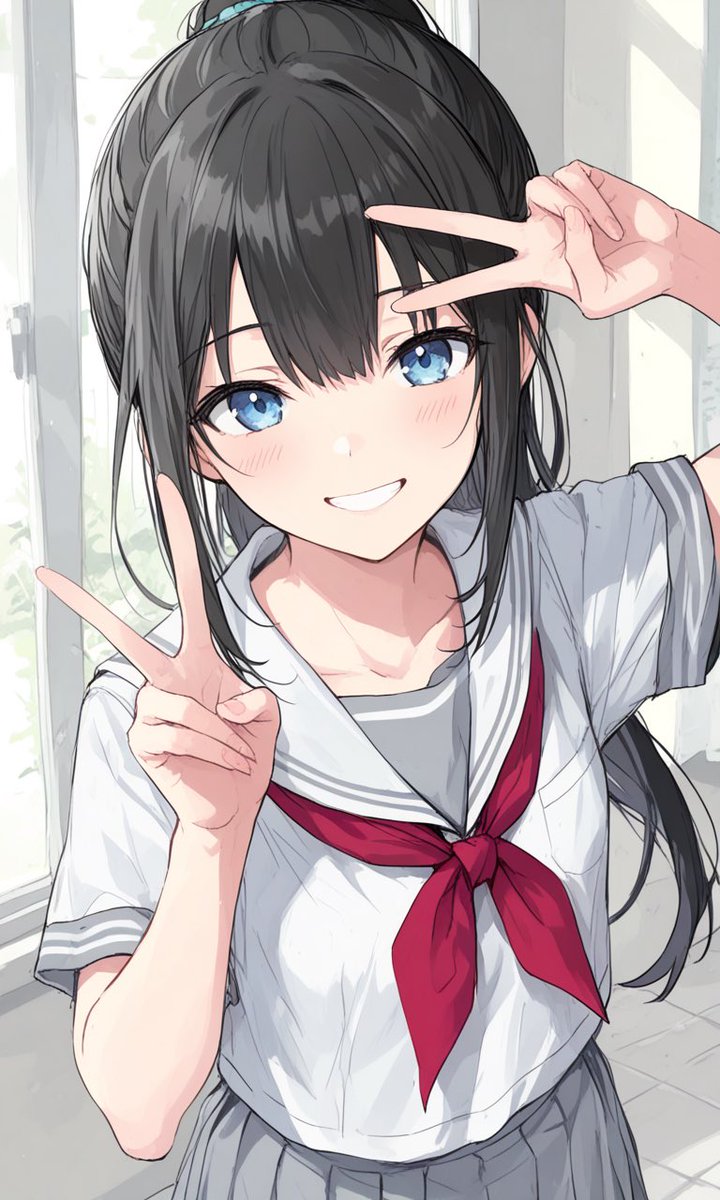 kawaiiaiflower's tweet image. くろかみぽにーてーるつめあわせぱっく