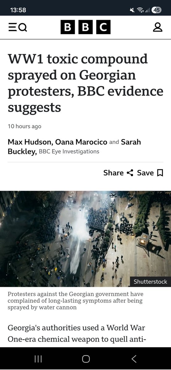 NataliSide's tweet photo. There were bullets in 2019.
And According to the BBC, they used a World War I-era chemical agent called “camite” in 2024. 

Dynamics.. https://t.co/dyu7aJHTXt