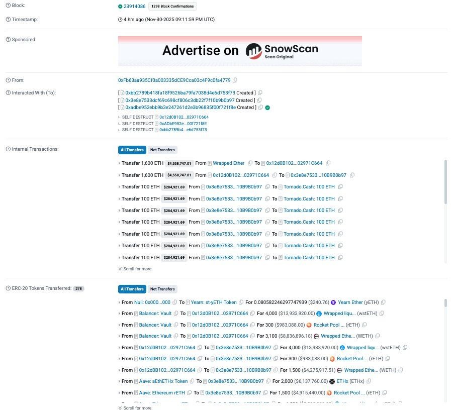 rdauditors's tweet image. Yearn Finance has been hacked to the tune of $9m. The attacker minted yETH due to a bug and drained the pool.

Make sure you have revoked yETH approvals.

#hack #Exploit