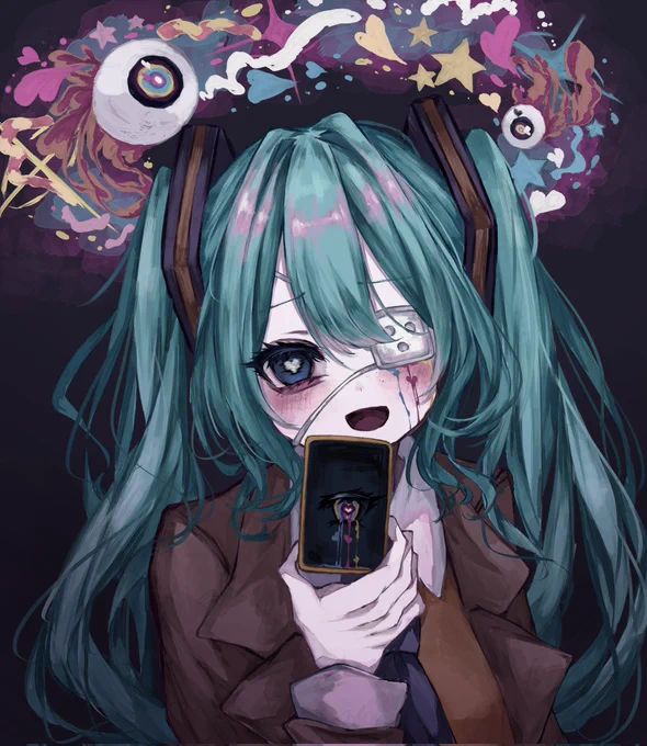 #一般ウケはしないけど自分は好きだなと思って欲しい 病み闇でダークな初音ミクの可愛さ尊さ…!!