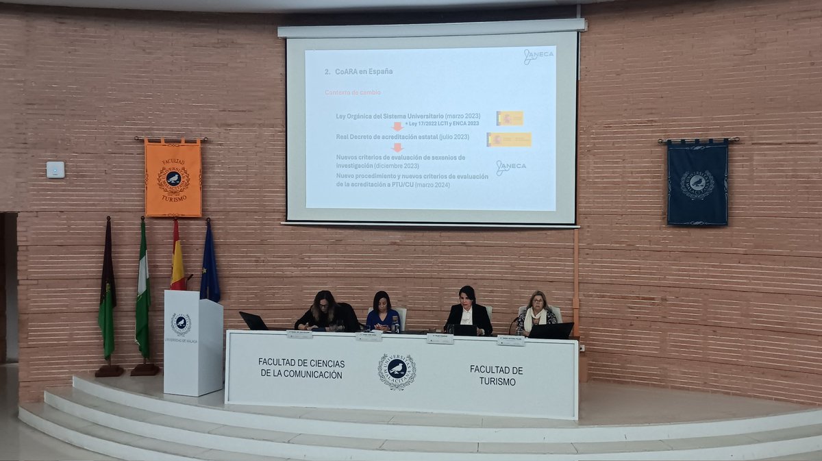 La Sección Sindical de <a href="/RedesSiAM/">Sindicato SiAM</a> <a href="/SiamPDIUMA/">SiamPDIUMA</a> (Sindicato de Apoyo Mutuo) de la UMA ha organizado esta charla-coloquio con Pilar Paneque, directora de la ANECA. Muy buena acogida de la Comunidad universitaria <a href="/InfoUMA/">Universidad de Málaga</a>.