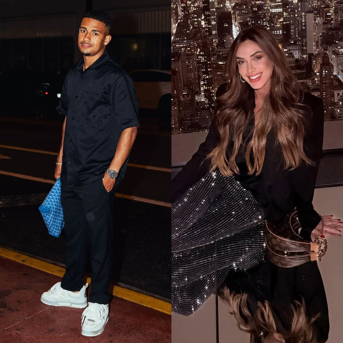 dailygarotinho's tweet image. VIVENDO! Ontem em uma festa organizada por Jorge Carrascal,  Samuel Lino e Nicole Bahls circularam no evento de mãos dadas. O clima entre os dois eram de romance