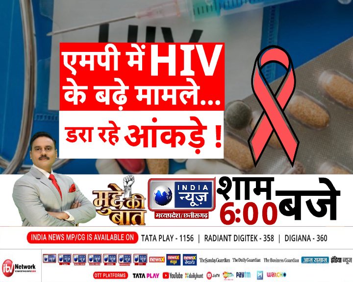 ManojManuIN's tweet photo. एमपी में HIV के बढ़े मामले… डरा रहे हैं आंकड़े!
क्यों बढ़ रहा संक्रमण?
कहाँ हो रही चूक?
स्वास्थ्य विभाग की तैयारी कितनी कमजोर?
देखिए — शाम 6 बजे, सिर्फ़ इंडिया न्यूज़ पर
#MPHIVCrisis #HealthAlert #HIVAIDS #MadhyaPradesh #HealthReport #IndiaNews #BreakingTonight #PublicHealth https://t.co/ROmiUoST5t
