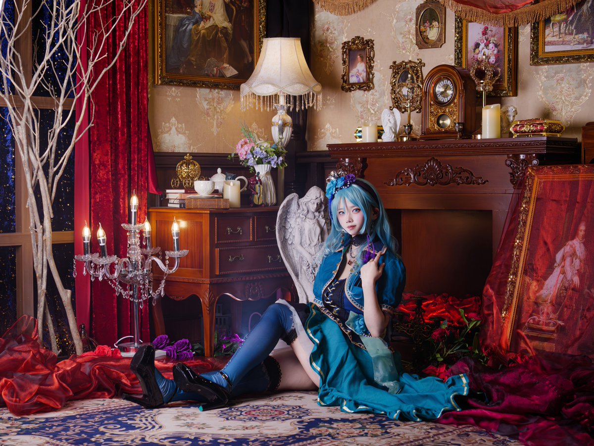 💙🌹

#コスプレ #バンドリ #ロゼリア
#Roselia #BanGDream