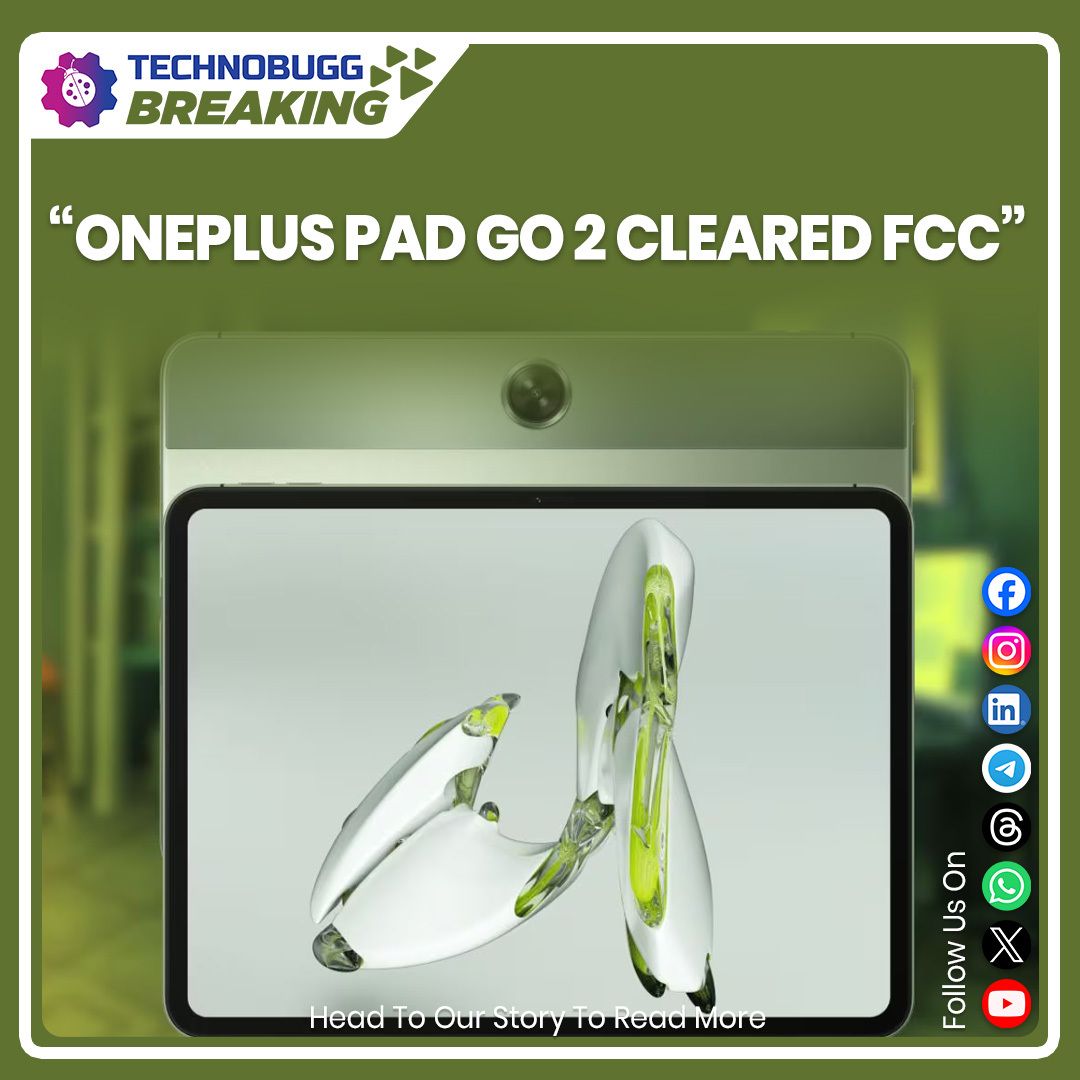 TechnobuggTweet's tweet image. OnePlus Pad Go 2 Cleared FCC 

technobugg.com/oneplus-pad-go… 

#OnePlus #oneplusPadGo2
