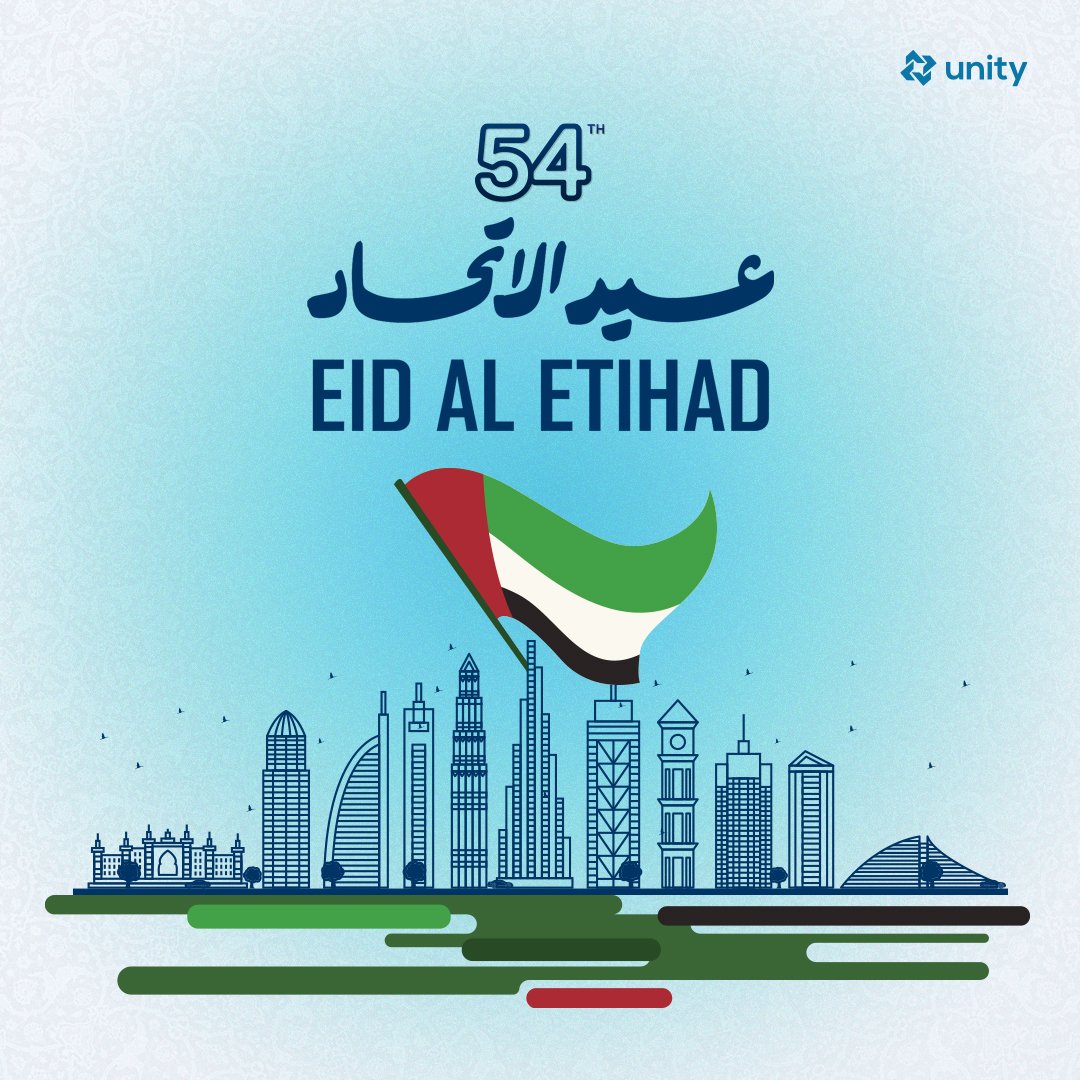 unityinfotech01's tweet image. Celebrating the 54th Eid Al Etihad✨
At Unity, we proudly join the nation in celebrating the 54th Eid Al Etihad
Wishing everyone a joyful and memorable day!
#EidAlEtihad #UAE #Unity #SpiritOfTheUnion