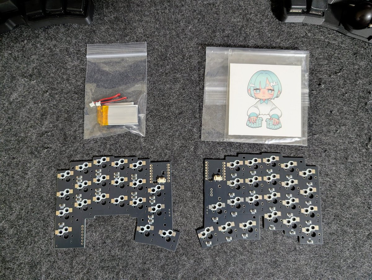 #お苦しみmoNa 届きました！
一旦部品待ち
3Dプリンタ買っておいて良かった