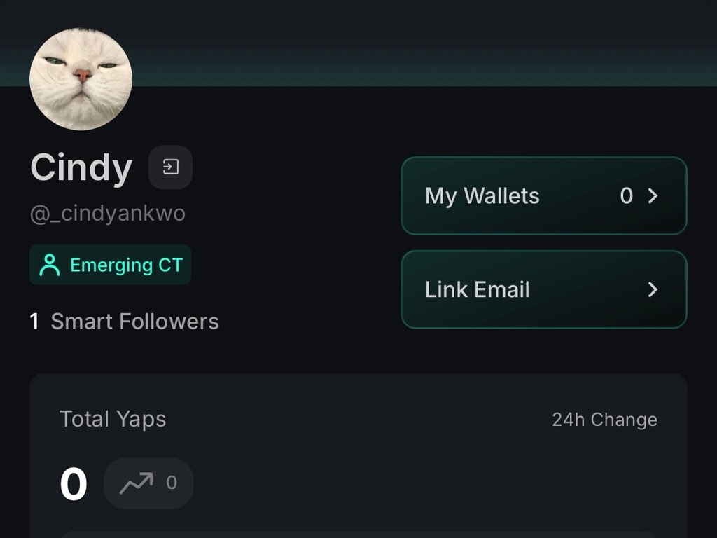 _cindyankwo's tweet image. Guyyyyy! I just got my first smart follower 

@rapperr111 was kind enough to give me a follow, and I want to say a big thank you 😊 

Now I can continue yapping @Infinit_Labs and @integra_layer on Kaito 

Infinit is responsible for agentic defi, partnering with projects like…