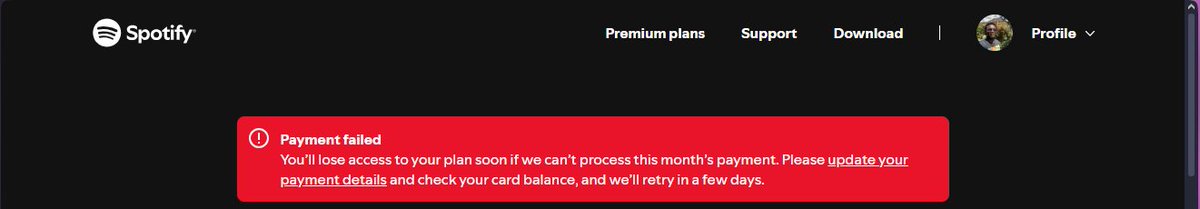 Arcaneanomally's tweet photo. There should be a retry button here, which makes things way easier.

@SpotifyAfrica https://t.co/4przUNwQ4G