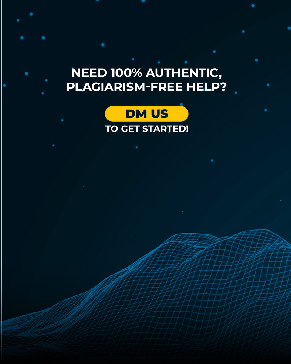 AssignmentFind's tweet photo. Authenticity isn’t just about good writing—it’s about protecting your academic future.
At Find Assignment Help, we guarantee:
✨ Custom-written work
✨ Strict privacy
✨ Zero plagiarism
✨ Secure delivery
#FindAssignmentHelp #PlagiarismFree #AcademicIntegrity #AuthenticWork https://t.co/7AE0bmKqHY