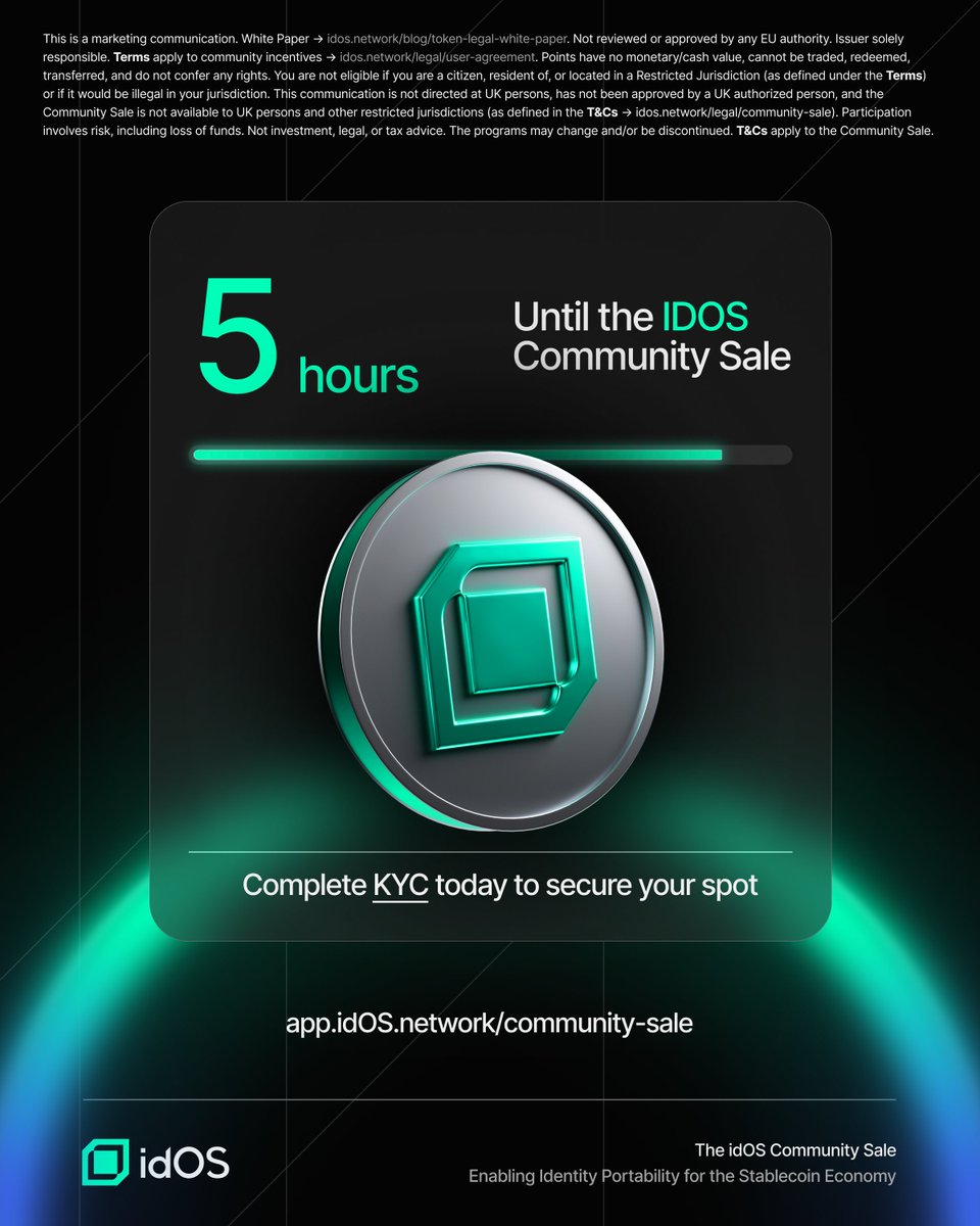 Alex394959's tweet image. This is where the line in the sand gets drawn. I set up my id profile, did the FaceSign (30 seconds), linked EVM + NEAR wallets, and actually felt the friction vanish. Not hype, just my experience  seamless, private, and reusable

@idOS_network ran a community round that hit 107%…