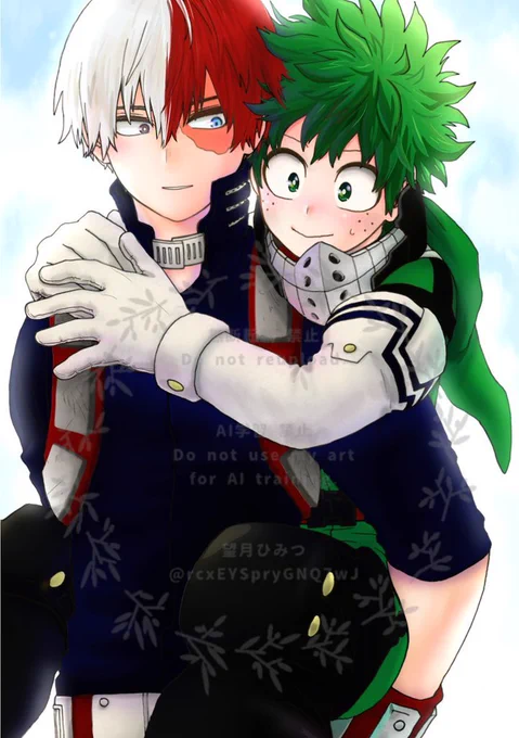 #ひらいて赤ブー 僕◯ヒ一ロ一ア力デ三ア 轟凍×緑出 「そば好きの君 、そばかすな僕」 継続開催どうかお願いします!
