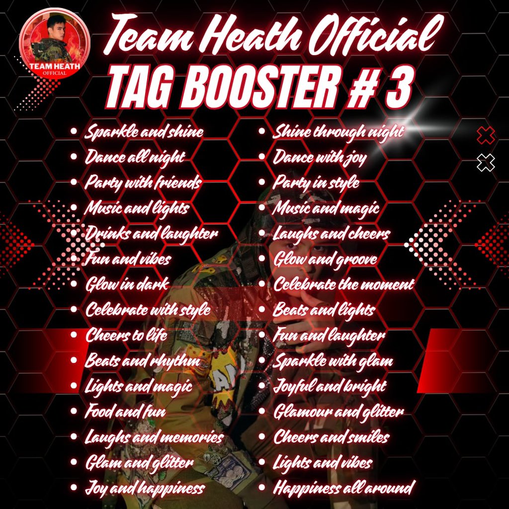TeamHeathOfc's tweet image. Tag Booster Number Three

HEATHS INCREDIBLE MONDAY