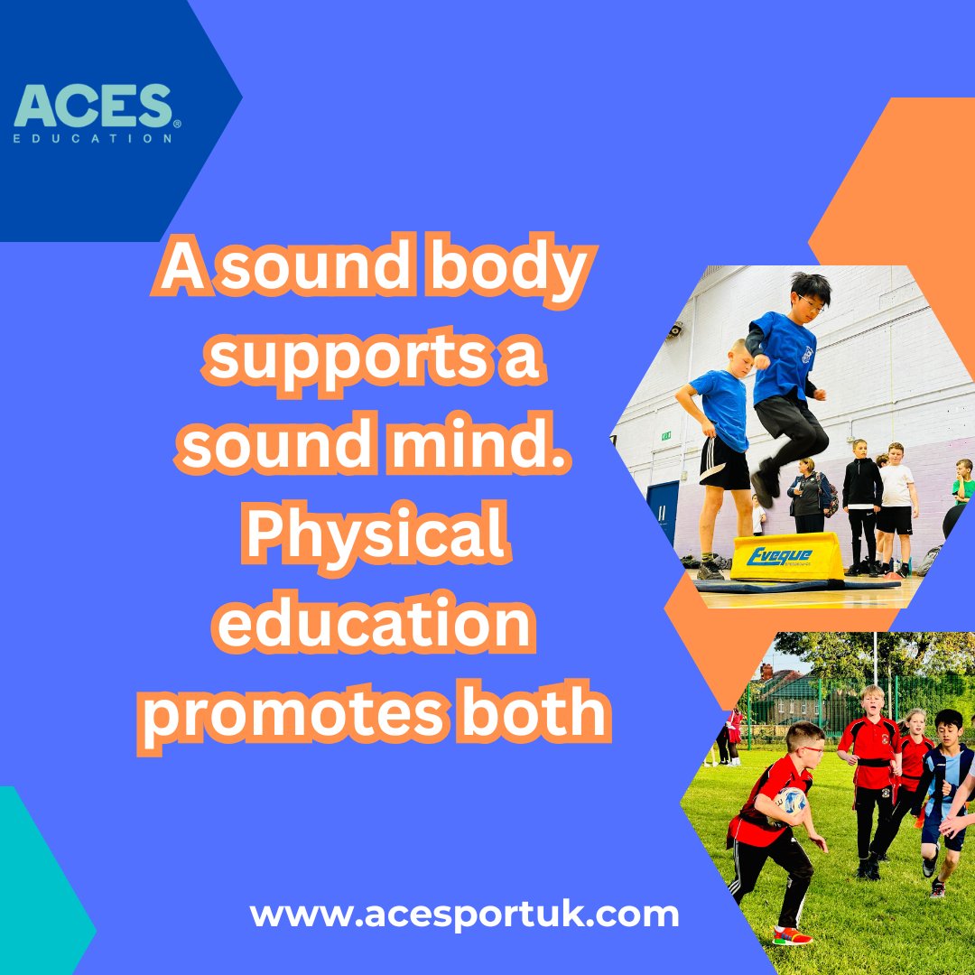 ACESport_UK's tweet image. 🎯 Physical education is more than sport — it’s the foundation for learning, focus, and growth.
Find out how we can support your school at acesportuk.com
#LearningThroughMovement #EducationExcellence #ActiveSchools #WellbeingInEducation #ACESportUK