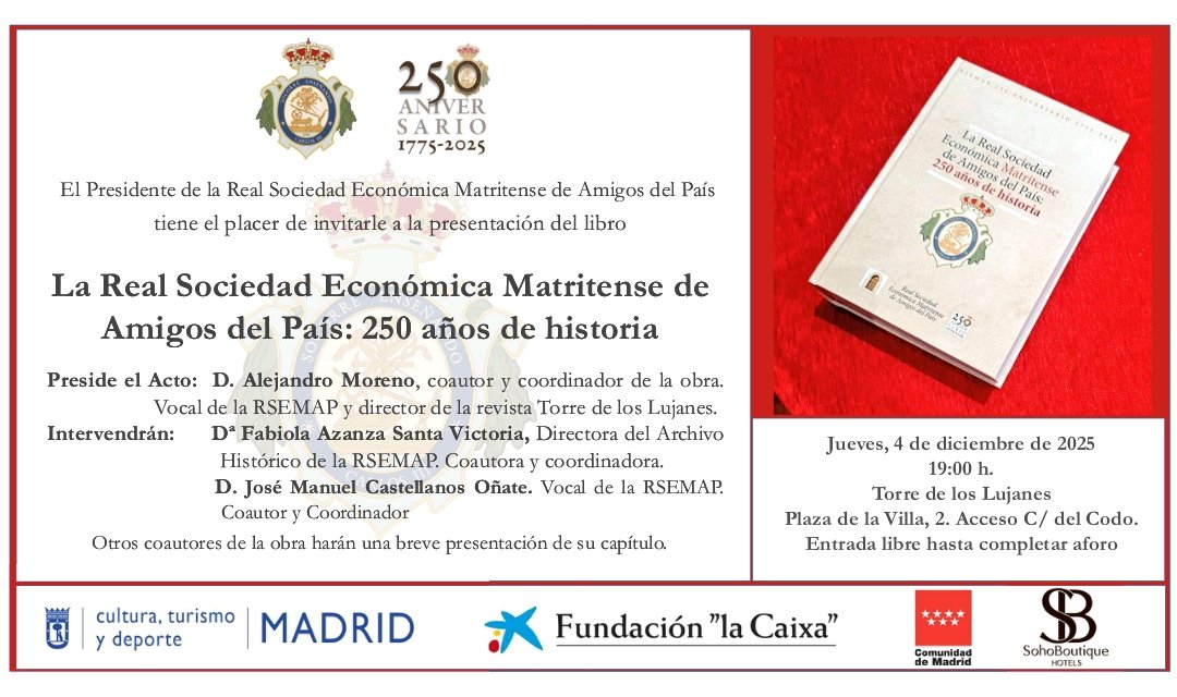 PRESENTACIÓN OFICIAL ESTE JUEVES ⌚ 19h.

Gracias a los autores, coordinadores y a los editores <a href="/HuergayFierro/">Huerga & Fierro eds.</a>  ❣️