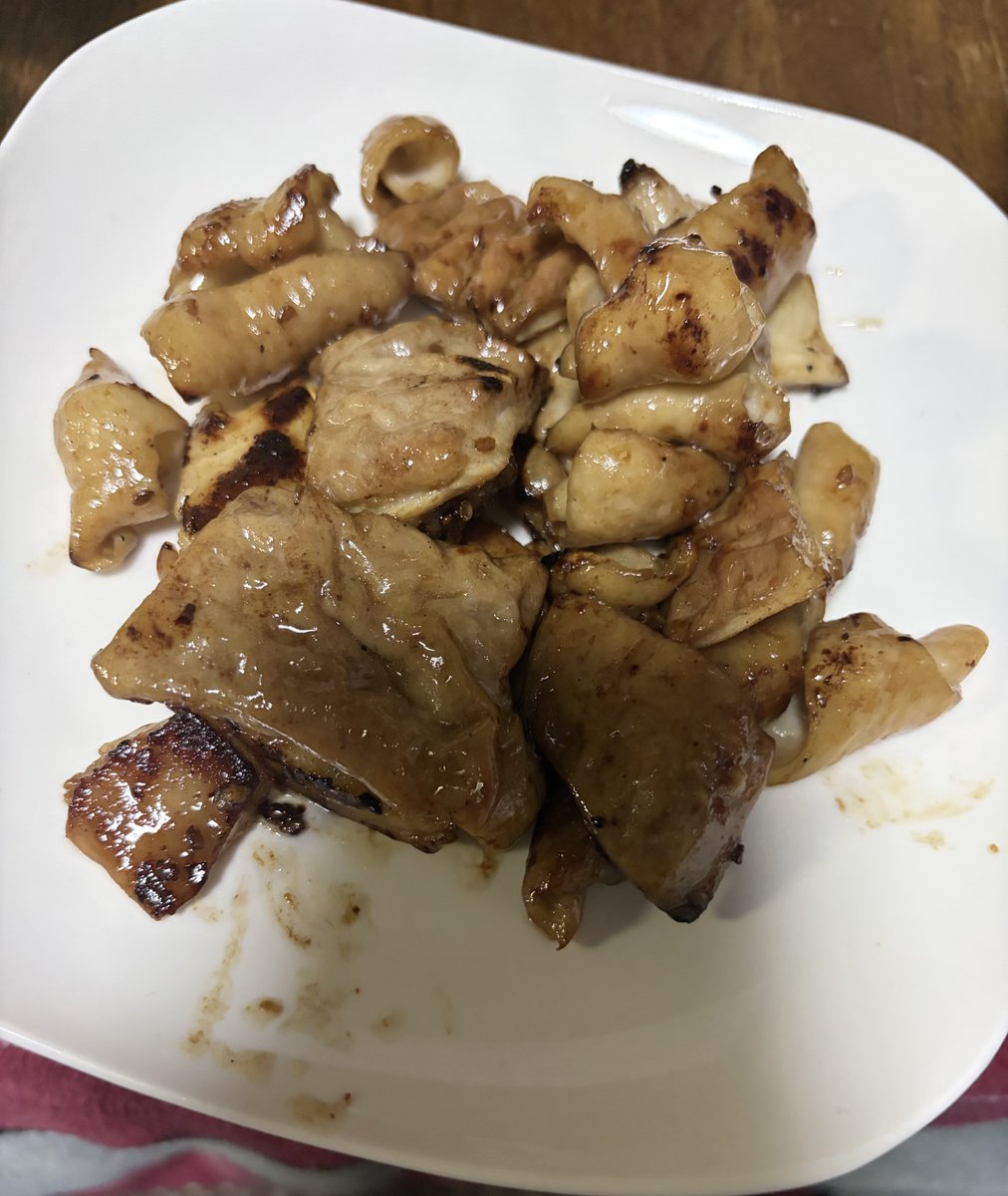 肉焼いてました🙄