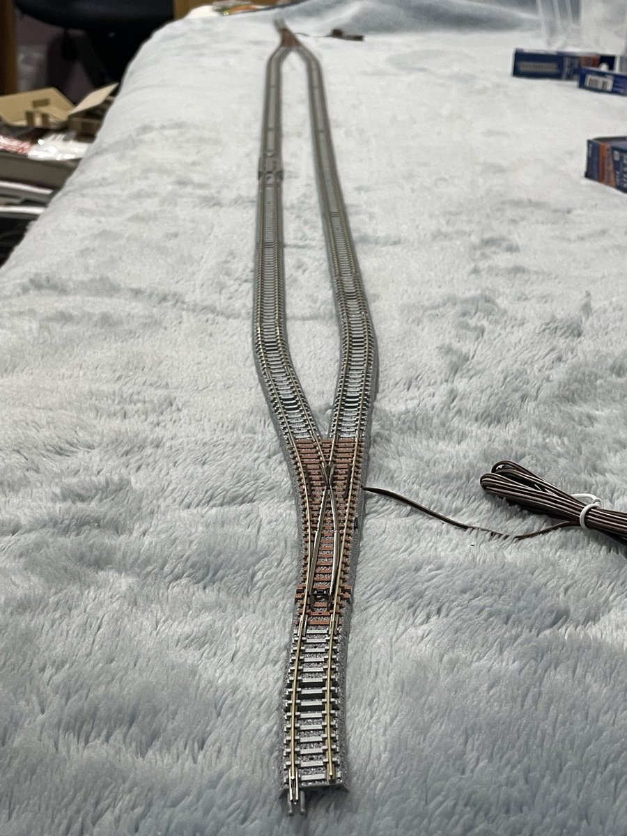 TOMIX ファイントラック C541-7.5-PCの活用例 両開き分岐器時代の名残