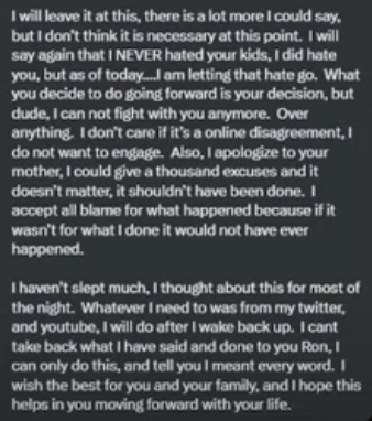 4WickCandle's tweet photo. 📢FIVE YEARS AGO TODAY📢
Yaba made a public apology to Negz 👀
As of today, her pig wife has LIED to get Negz hemmed up in over inflated charges 📝
#ReleaseTheAffidavidt
#FebruaryIsComing
#Lawfare
#SamanthaLies https://t.co/R3u4P8i6JB