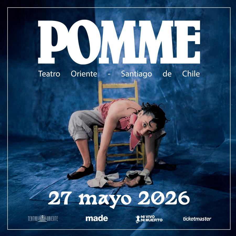 #DEBUT La destacada cantautora francesa #Pomme confirmó su debut en Chile con una única presentación en el #TeatroOriente el 27 de mayo de 2026 - 21:00 horas. Venta de entradas ticketmaster.cl o boletería del teatro.