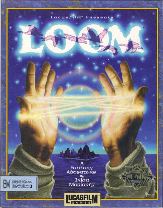 BritishMonkey92's tweet photo. The last leaf of autumn falls and so comes my last review of the year. Come ask me about Loom!
#retrogaming #retrogames
https://t.co/fmQ5XWlg5W https://t.co/Q9YZ1NtMsf