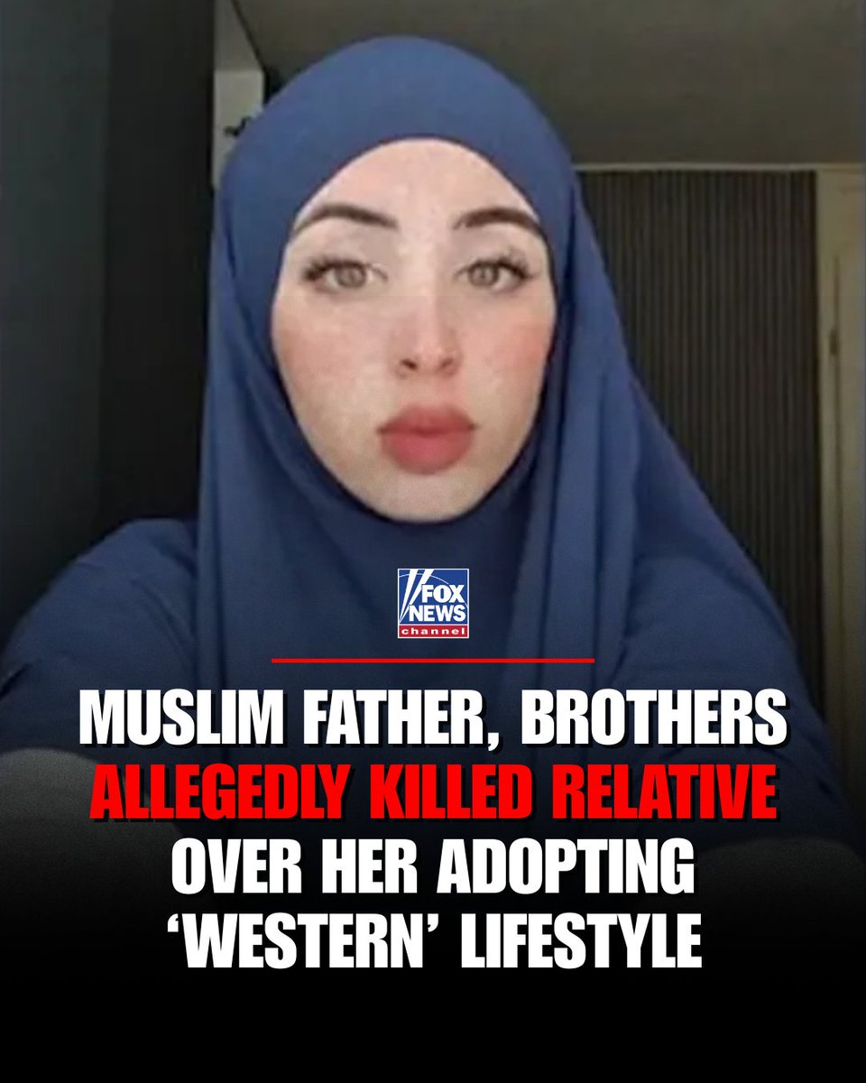FoxNews's tweet image. &apos;COWARDLY&apos;: Syrian woman Ryan Al Najjar was found dead in the Netherlands, submerged in a lake with her hands and feet tightly bound, after she was allegedly targeted by her father and brothers for refusing to wear a headscarf in public-like settings.

The alleged suspects face…