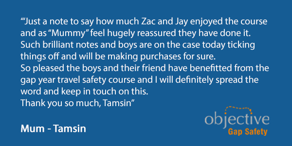 CharlieMcGrath0's tweet image. What a wonderful way to start the week - receiving such lovely feedback from our gap year travel and safety course held in London on Thursday
Join us for our next course? objectivegapyear.com
Or call 01788 899 029 
#gapyearprep #gapyeartravel #gapyear #London #travelsafetytips