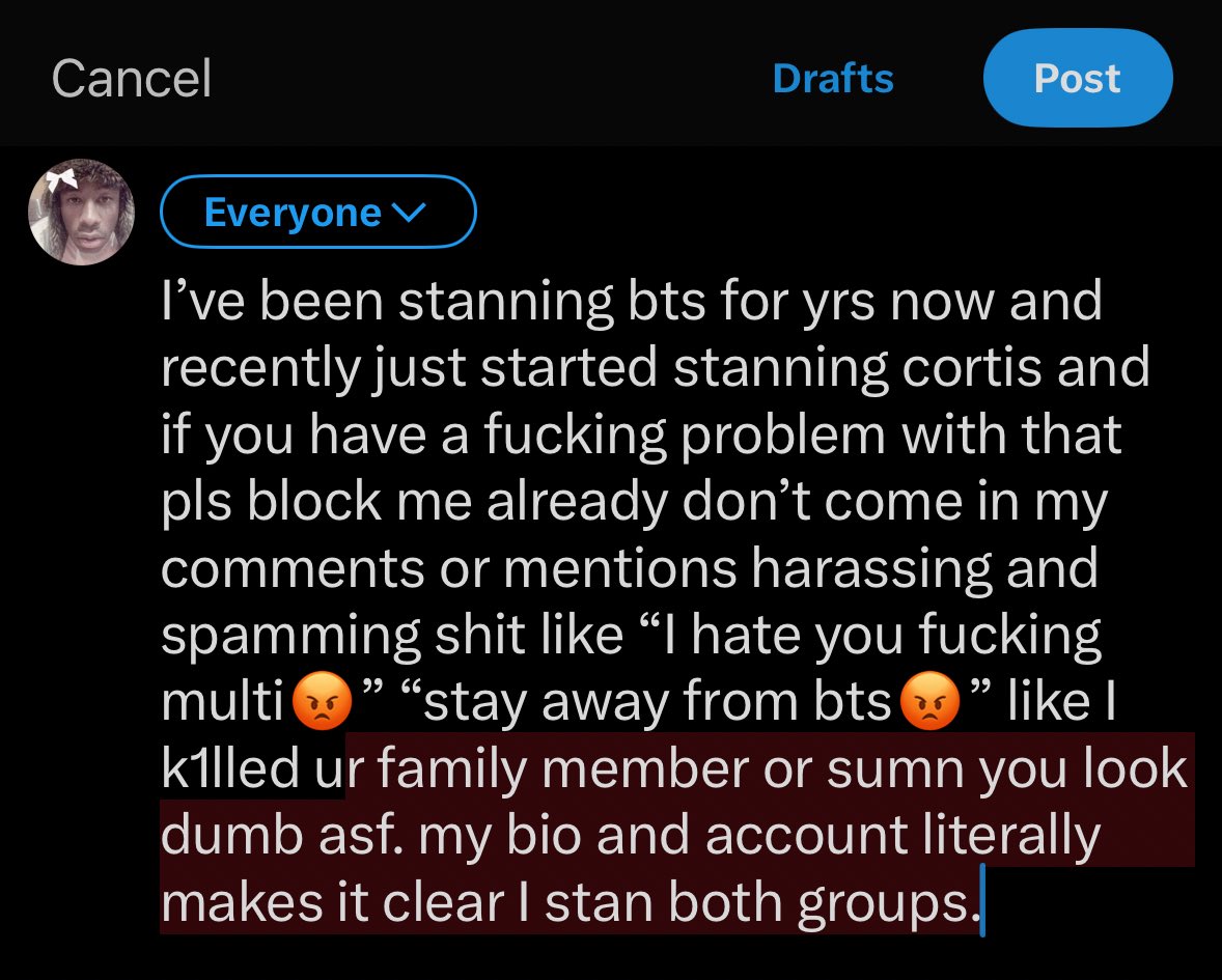 mikrocosmosis's tweet image. just to make it clear🖤