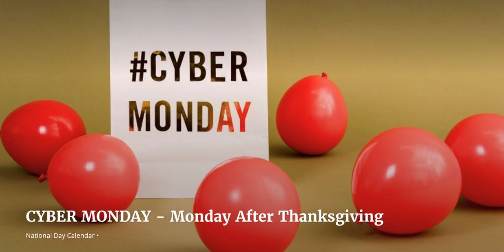 Today is Cyber Monday

While Internet-based companies traditionally offered their best holiday shopping on Cyber Monday to compete with Black Friday deals in brick and mortar stores.

buff.ly/C5jZVlF