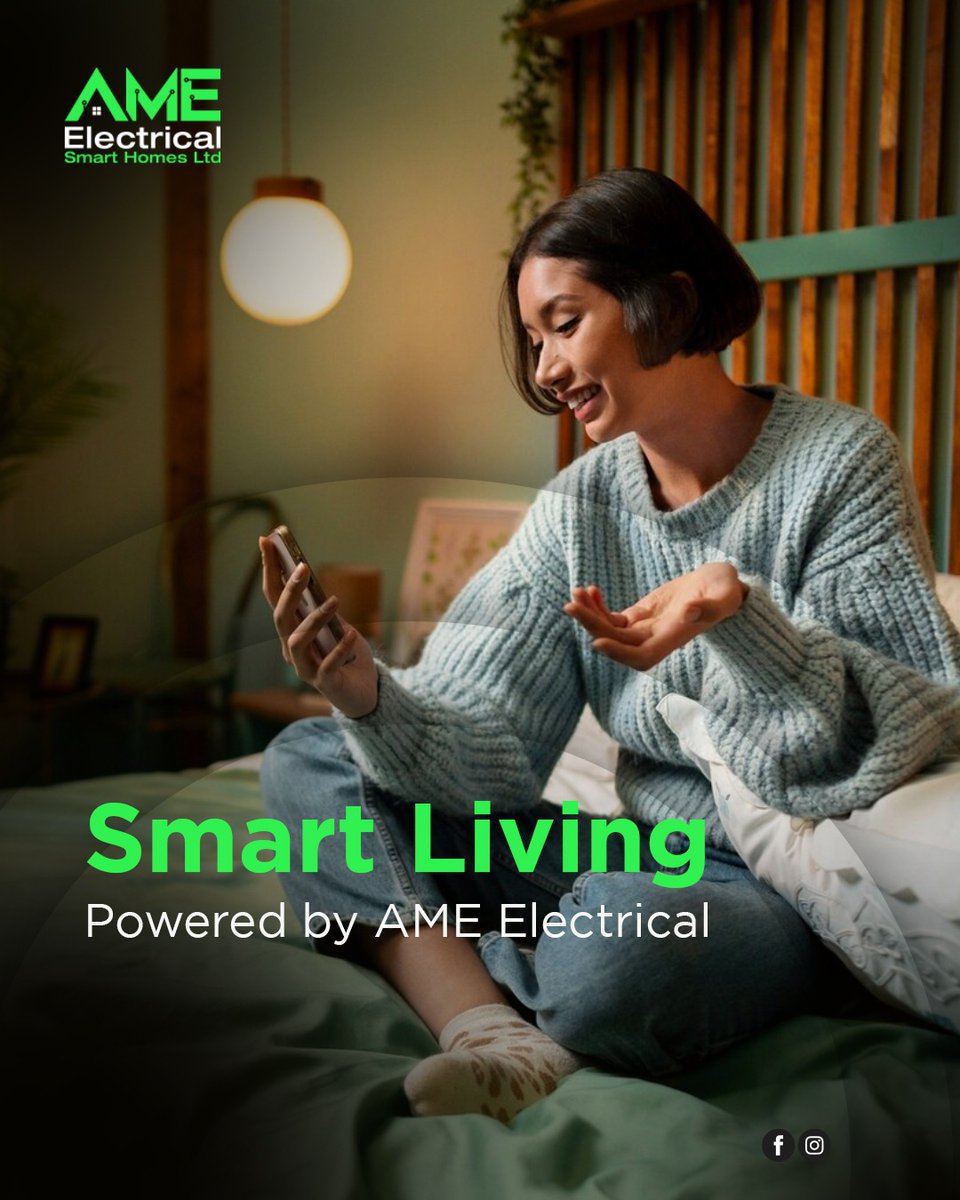 ameelectrical's tweet image. Smart Living Starts Here!
Experience comfort, convenience, and control like never before, all powered by @ameelectrical!

Get your Free Quote today!
📞 +447929952639 | 🌐 info@ameelectrical.co.uk

#SmartLiving #AMEElectrical #SmartHomeSolutions #HomeAutomation #ModernLiving