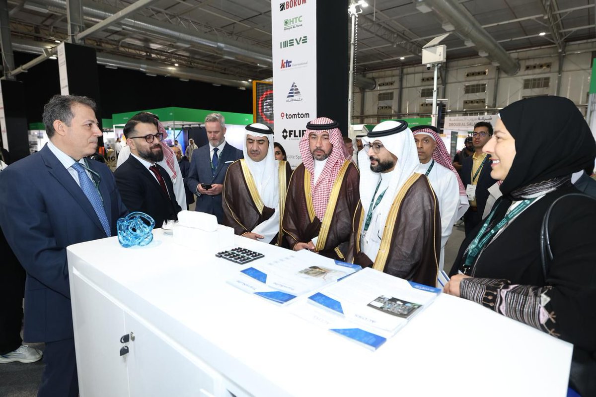 SAIntermobility's tweet photo. Saudi Intermobility Expo 2025 officially opened with the presence of Eng. Tareq bin Ziyad Al-Shami, Deputy Minister of Transport for Road Operation and Maintenance.

An honor to welcome his support as the sector continues its stride toward Vision 2030’s mobility transformation. https://t.co/ev7hNCWiou