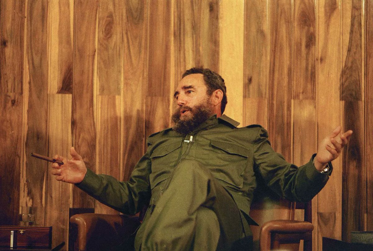 thatdayin1992's tweet image. “You strangle us for forty years and then criticize us for the way we breathe.&quot; 

— Fidel Castro, former President of Cuba