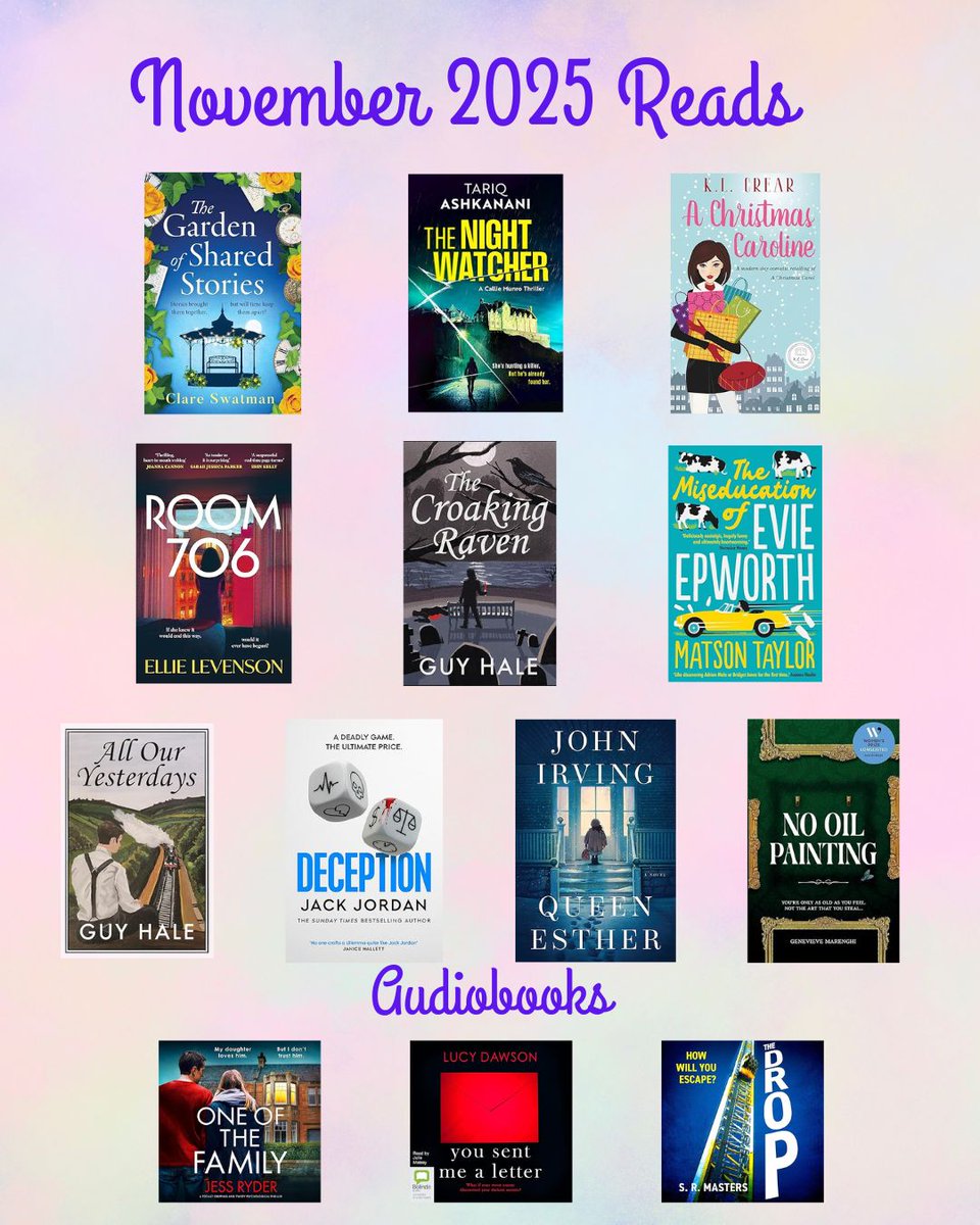 Debbie_Hart_UK's tweet image. A very diverse mixture for November. 

Top of the crop was #Deception from @JackJordanBooks and @simonschusterUK, closely followed by #TheNightWatcher by @TariqAshkanani 

Reading For Leisure November round-up: tinyurl.com/mu9wc2zw