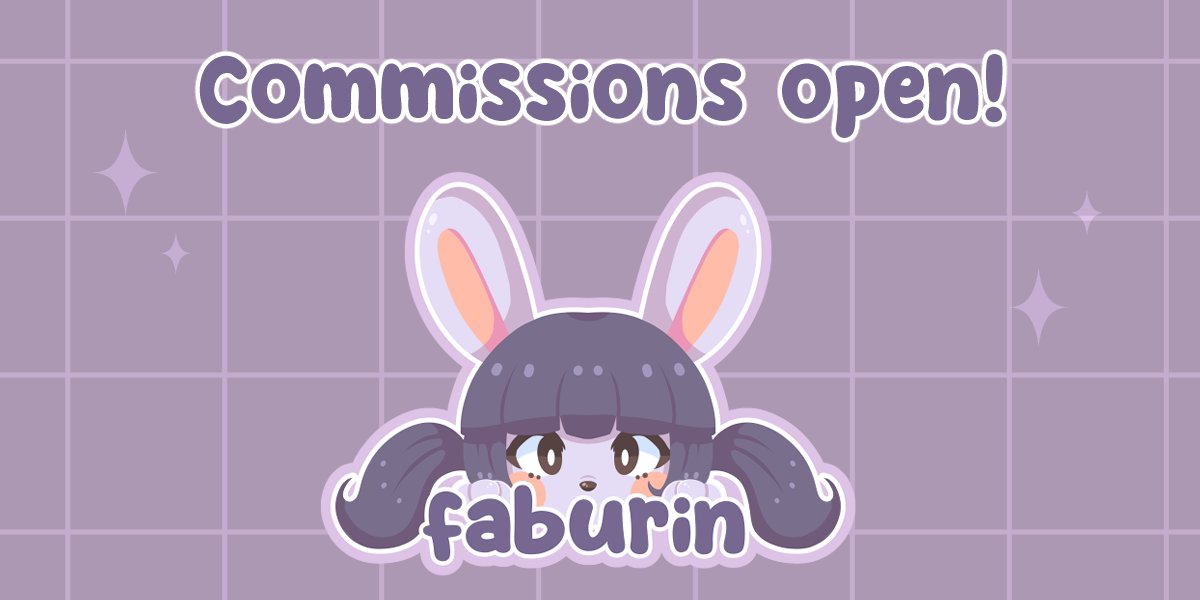 As always, monthly c0mmissions are open again! I do only have 3 slots open to all public rn, check it out! 
Please contact me first and then order through K0-fi! I'll leave all the info below! ⬇️